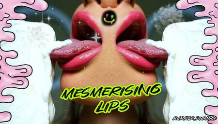 Mesmerizing melting creamy lips
