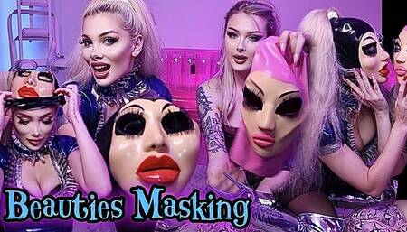 Beautiful Blondes MASKING HEAVY RUBBER Aurora & Slavena Mpics Miersch