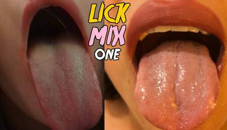 LICKING FETISH MIX ONE - POV FEMALE LICKING COMPILATION - SLIT RITUALS