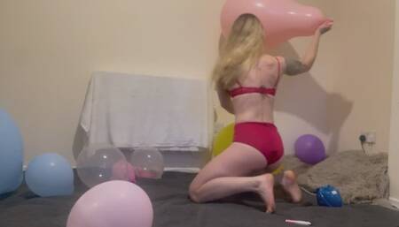 Pump 2 POP AND BOUNCING on my Pink Q24 until it POPs!!