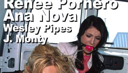 Ana Nova & Renee Pornero & J Monty & Wesley Pipes Bbgg BDSM Suck Anal Creampie Gmnt-tbw-01