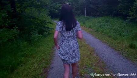 Outdoor I Blow Cock and Swallow the Delicious Cum