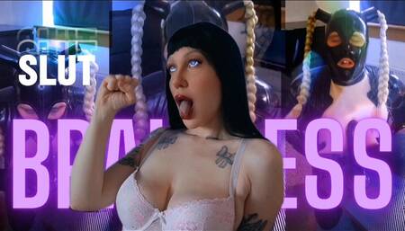 Brainless slut 720p