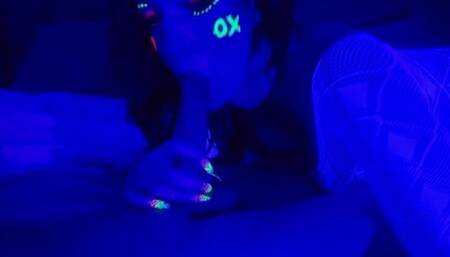 Black Light Dick Sucking