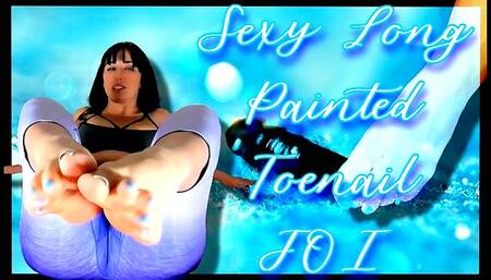 Sexy Long Painted Toenail JOI