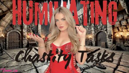 Humiliating Chastity Tasks