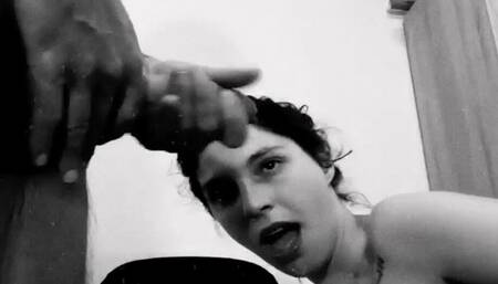 On His Knees Amazing! Best Blowjob Ever Seen, Dirty Sloppy