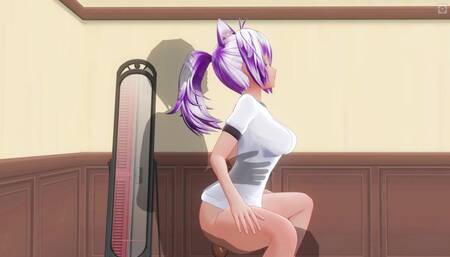 3D Hentai Girl Is Engaged in Physical Education with the Teacher