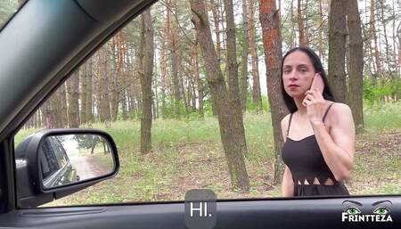 Stepsister Fuck and Suck in the Car. Throatpie