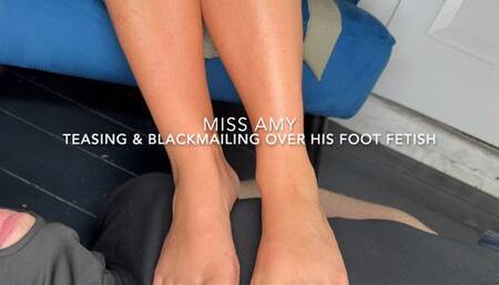Teasing & Blackmailing Over His Foot Fetish