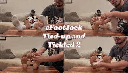 eFootJock - Tied up and my Feet Tickled AGAIN