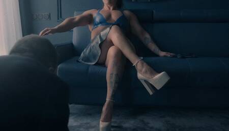 Muscular leg worship