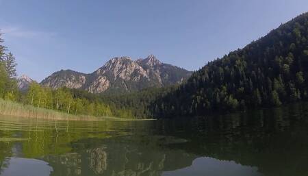 Extreme Underwater Masturbation Experience with Cumshot in a Mountain Lake While Fishes Watch.
