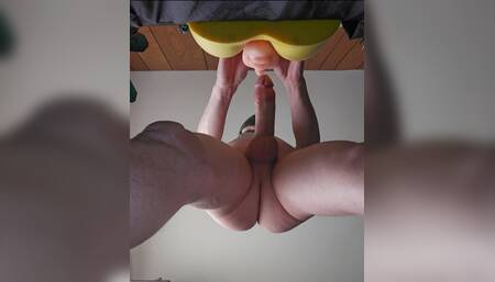 Fucking Pocket Pussy and Mouth with Audible Cumshot
