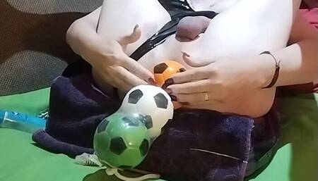 TS Isabella Loves Playing Football