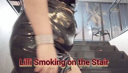 Lilli Smoking on the stair - SGL051