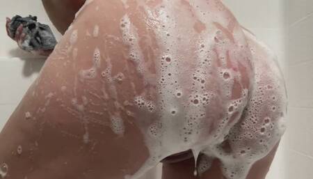 soapy booty tease