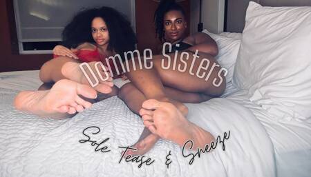 Domme Sisters' Sole Tease & Sneeze