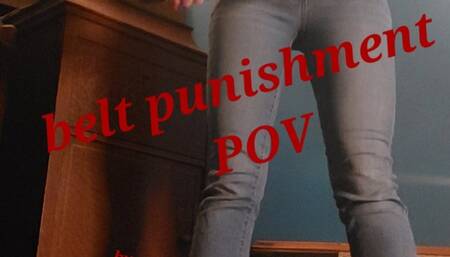Belt Punishment POV