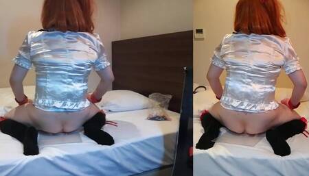 Anal Masturbation　using a Dildo