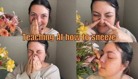 Teaching AI how to sneeze