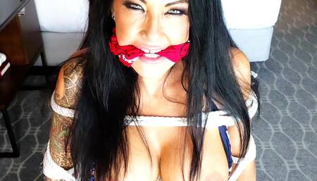 Danni Foxx and Charlie Monaco, Bikini Superheroes Bound and Gagged in Boston MP4 version