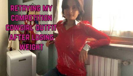 I lost 8 kg and I'm trying my western show cowgirl outfits again