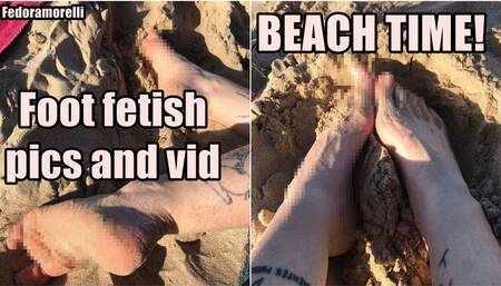 My feet and the sand