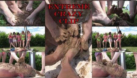 THE FEMDOM VILLA - EXTREME muddy feet licking (CRAZY CLIP!!!)