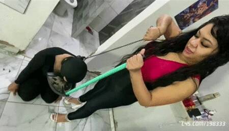 Slave Domestic 5 (loser eating dirt) by Mistress Beh # 1080HD