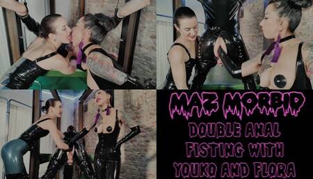 Double Anal Fisting Lesbian Cuckold ft Mistress Youko Miss Flora