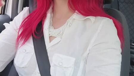 Crazy driver takes you for a ride while drinking and chainsmoke 2 cigarettes