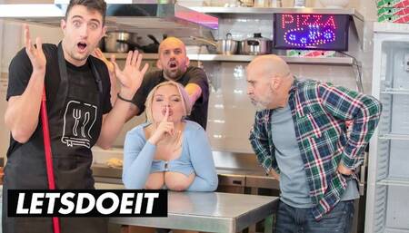 Slutty StepMom Miss Jackson Fucks Restaurant Workers - LATINA MILF