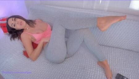 Chilling in yoga pants