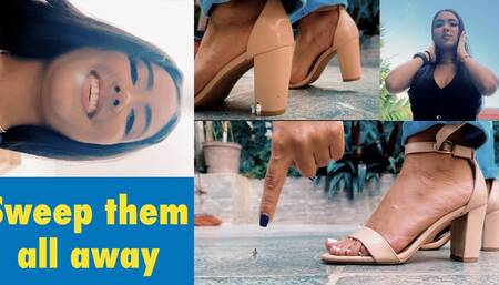 Sweep them all away - Giantess Serena 4k