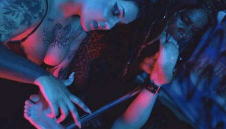 Foot Slave Training and Intense Tickling