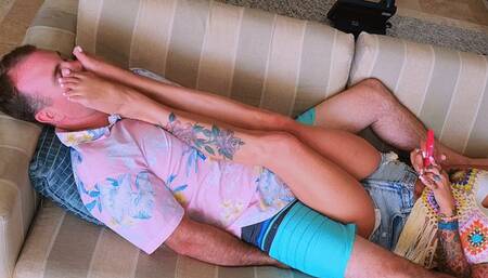 Amber's Smelly Foot Worship and Ignore - 4K Ultra High Definition