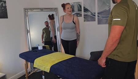 Could not Wait For This busty Masseuse To Cum Back