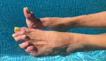 Splashing Feet in the Pool