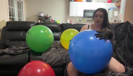Popping Massive 32" Balloons!