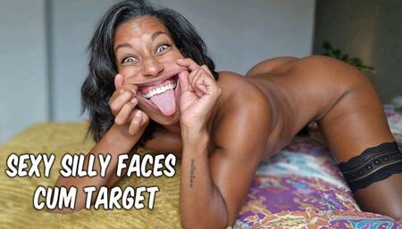 Sexy Silly Faces cum target