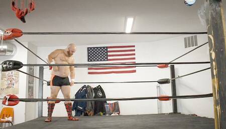 Mixed wrestling, ballbusting and oral oh my!