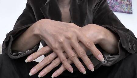 Beautiful Long Fingernails and Hand Close-ups