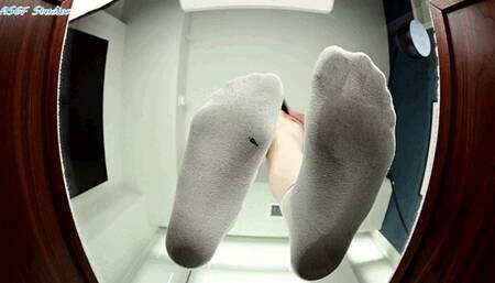 Natasha sweaty gym socks flatten you! - MOV