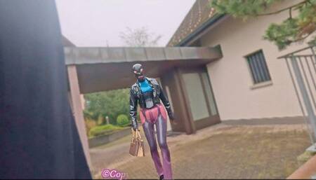 Latex Shopping: Butt Plug and Piercings in Public Transparent Jeans Remastered