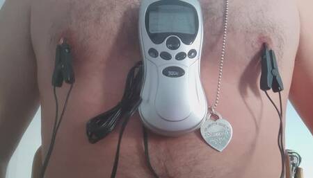 Electric estim on my nipple