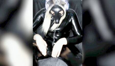 Cyber Gas Mask Girl Exhibitionist Masturbation - Compilation 2 in 1