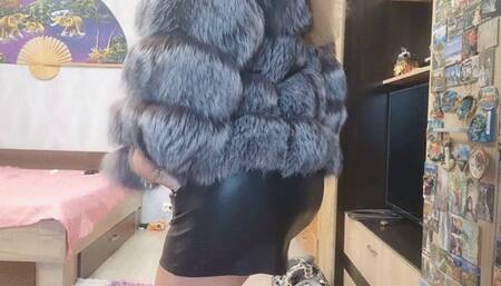 fur leather fucking masturbation