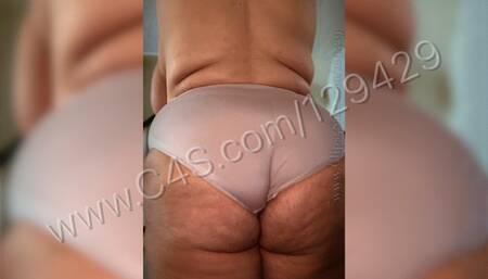 Look at how those panties are wedged between her cheeks