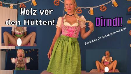4K: geiles Dirndl wichst mit Dir zusammen